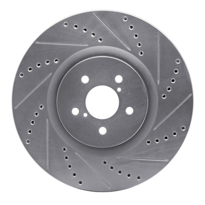 R1 Concepts Subaru BRZ Front Right Drilled & Slotted Silver Brake Rotor - Part RNCEDZ - 13014R | rncEDZ - 13014R - JDMuscleSPK976831