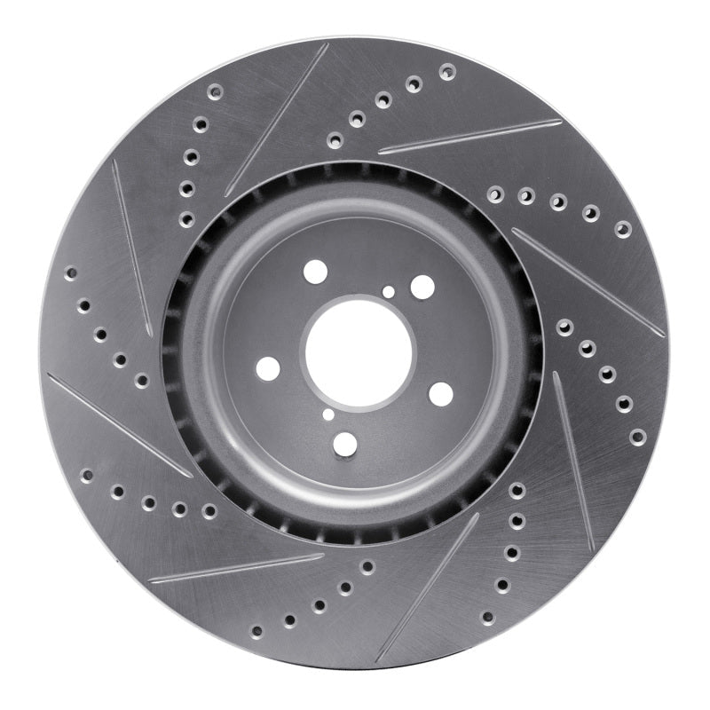 R1 Concepts Subaru BRZ Front Right Drilled & Slotted Silver Brake Rotor - Part RNCEDZ - 13014R | rncEDZ - 13014R - JDMuscleSPK976831
