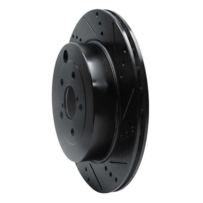 R1 Concepts Subaru BRZ Rear Right Drilled & Slotted Black Brake Rotor - Part Number RNC - ECB - 13040R | rncECB - 13040R - JDMuscleSPK973665