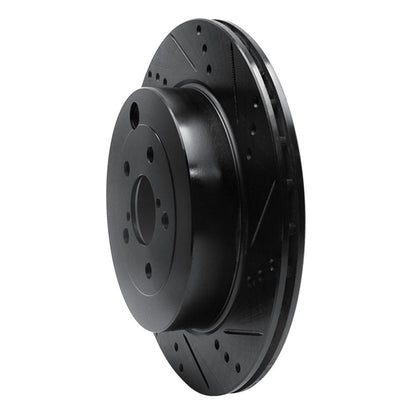 R1 Concepts Subaru BRZ Rear Right Drilled & Slotted Black Brake Rotor - Part Number RNC - ECB - 13040R | rncECB - 13040R - JDMuscleSPK973665