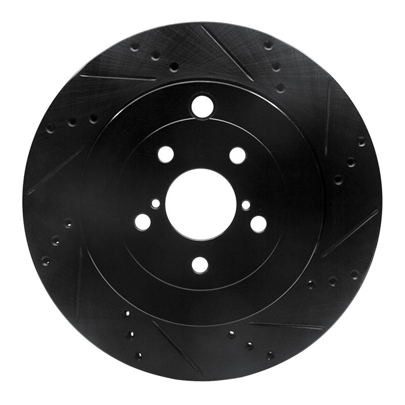 R1 Concepts Subaru BRZ Rear Right Drilled & Slotted Black Brake Rotor - Part Number RNC - ECB - 13040R | rncECB - 13040R - JDMuscleSPK973665