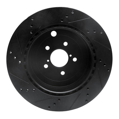 R1 Concepts Subaru BRZ Rear Right Drilled & Slotted Black Brake Rotor - Part Number RNC - ECB - 13040R | rncECB - 13040R - JDMuscleSPK973665