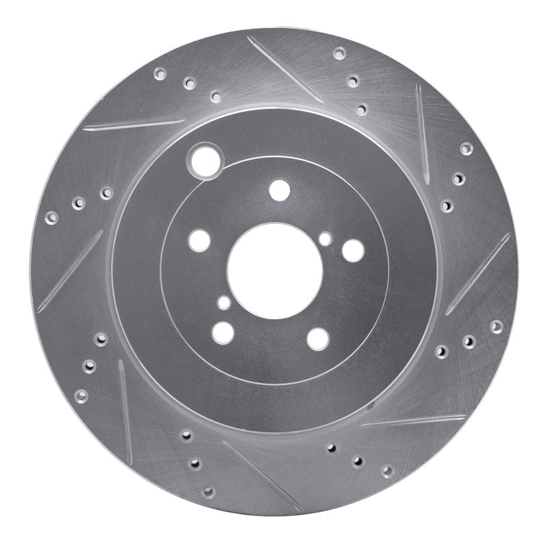 R1 Concepts Subaru BRZ Rear Right Drilled & Slotted Silver Brake Rotor (Part Number: RNCEDZ - 13040R) | rncEDZ - 13040R - JDMuscleSPK984477