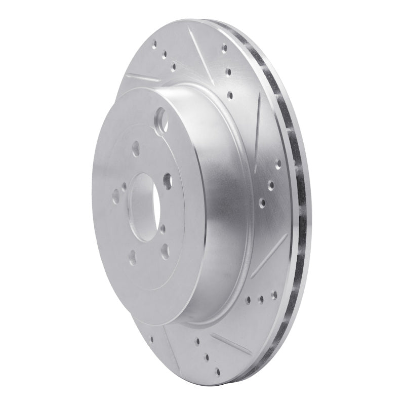 R1 Concepts Subaru BRZ Rear Right Drilled & Slotted Silver Brake Rotor (Part Number: RNCEDZ - 13040R) | rncEDZ - 13040R - JDMuscleSPK984477