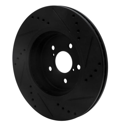 R1 Concepts Subaru Crosstrek Front Left Drilled & Slotted Brake Rotor (Part Number: RNC - ECB - 13037L) | rncECB - 13037L - JDMuscleSPK973660