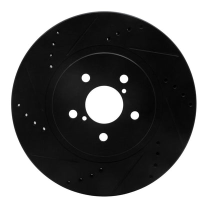 R1 Concepts Subaru Crosstrek Front Left Drilled & Slotted Brake Rotor (Part Number: RNC - ECB - 13037L) | rncECB - 13037L - JDMuscleSPK973660