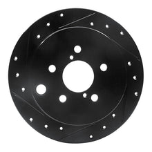 R1 Concepts Subaru Crosstrek Rear Left Drilled & Slotted Black Brake Rotor (Part Number: RNC - ECB - 13025L) | rncECB - 13025L - JDMuscleSPK973636