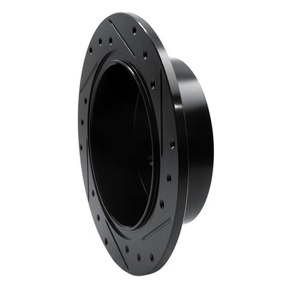R1 Concepts Subaru Crosstrek Rear Left Drilled & Slotted Black Brake Rotor (Part Number: RNC - ECB - 13025L) | rncECB - 13025L - JDMuscleSPK973636