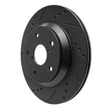 R1 Concepts Subaru Crosstrek Rear Left Drilled & Slotted Black Brake Rotor - Part rncECB - 13046L | rncECB - 13046L - JDMuscleSPK973676