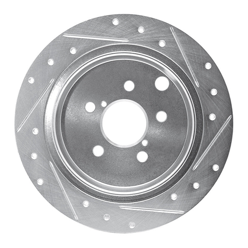 R1 Concepts Subaru Crosstrek Rear Left Drilled & Slotted Silver Brake Rotor – Part Number RNCEDZ - 13025L | rncEDZ - 13025L - JDMuscleSPK984458
