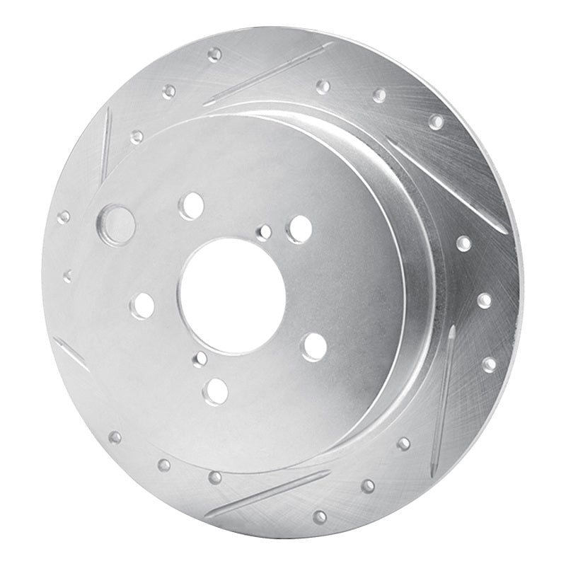 R1 Concepts Subaru Crosstrek Rear Left Drilled & Slotted Silver Brake Rotor – Part Number RNCEDZ - 13025L | rncEDZ - 13025L - JDMuscleSPK984458