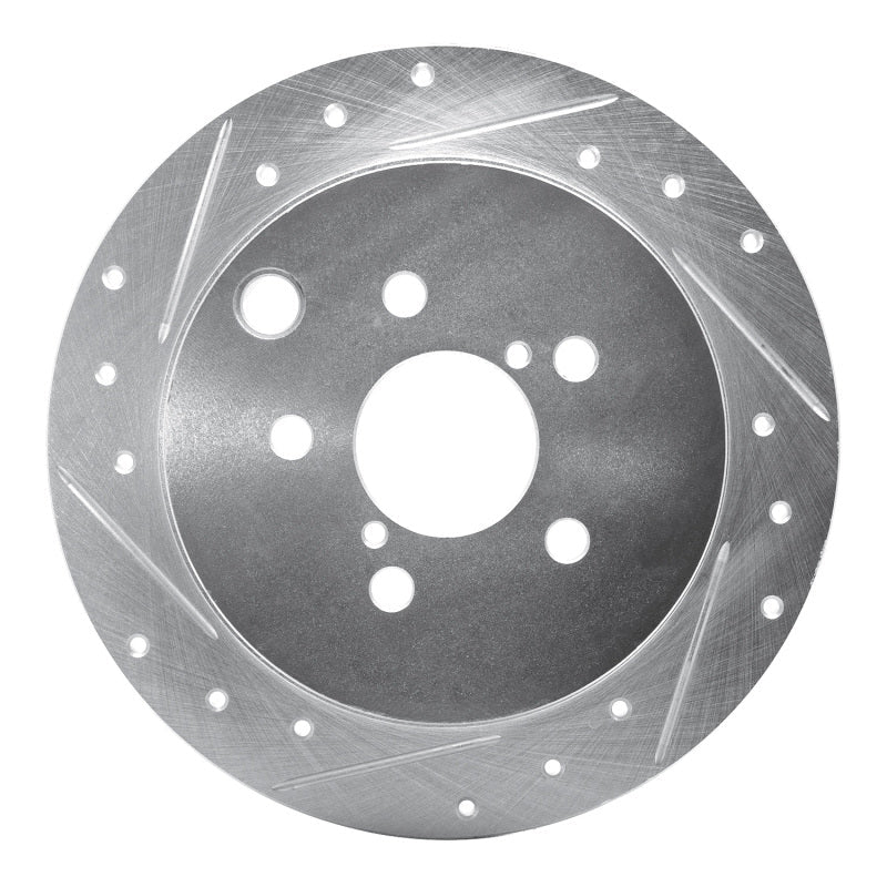 R1 Concepts Subaru Crosstrek Rear Left Drilled & Slotted Silver Brake Rotor – Part Number RNCEDZ - 13025L | rncEDZ - 13025L - JDMuscleSPK984458