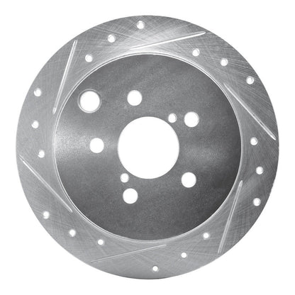 R1 Concepts Subaru Crosstrek Rear Left Drilled & Slotted Silver Brake Rotor – Part Number RNCEDZ - 13025L | rncEDZ - 13025L - JDMuscleSPK984458