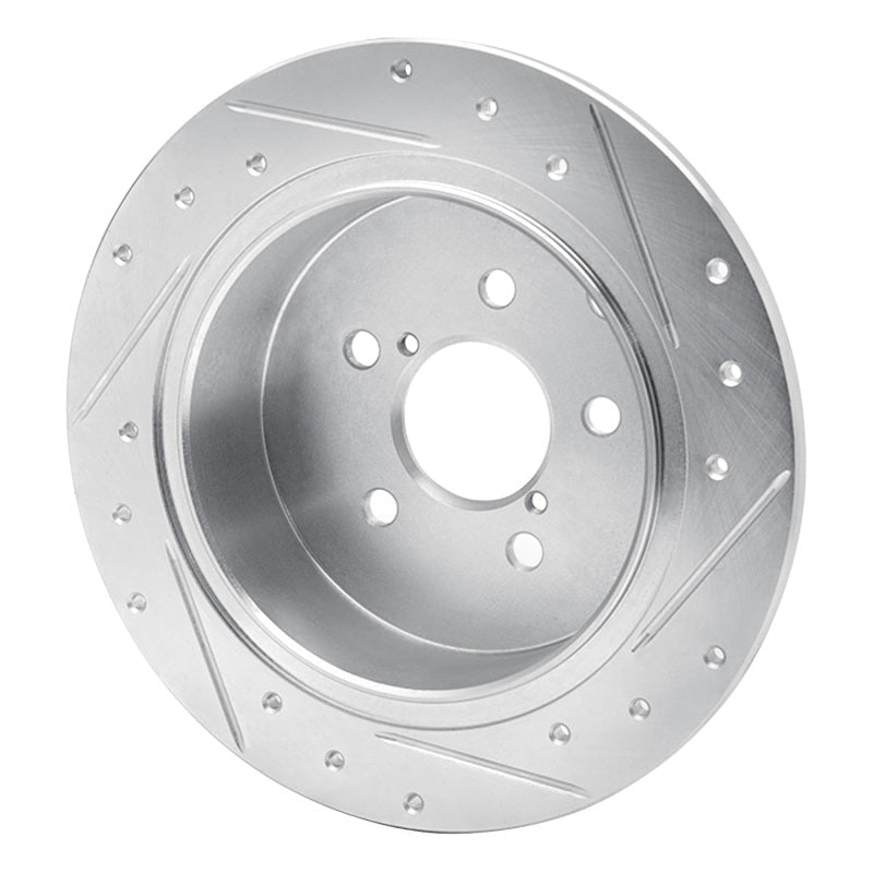 R1 Concepts Subaru Crosstrek Rear Left Drilled & Slotted Silver Brake Rotor – Part Number RNCEDZ - 13025L | rncEDZ - 13025L - JDMuscleSPK984458