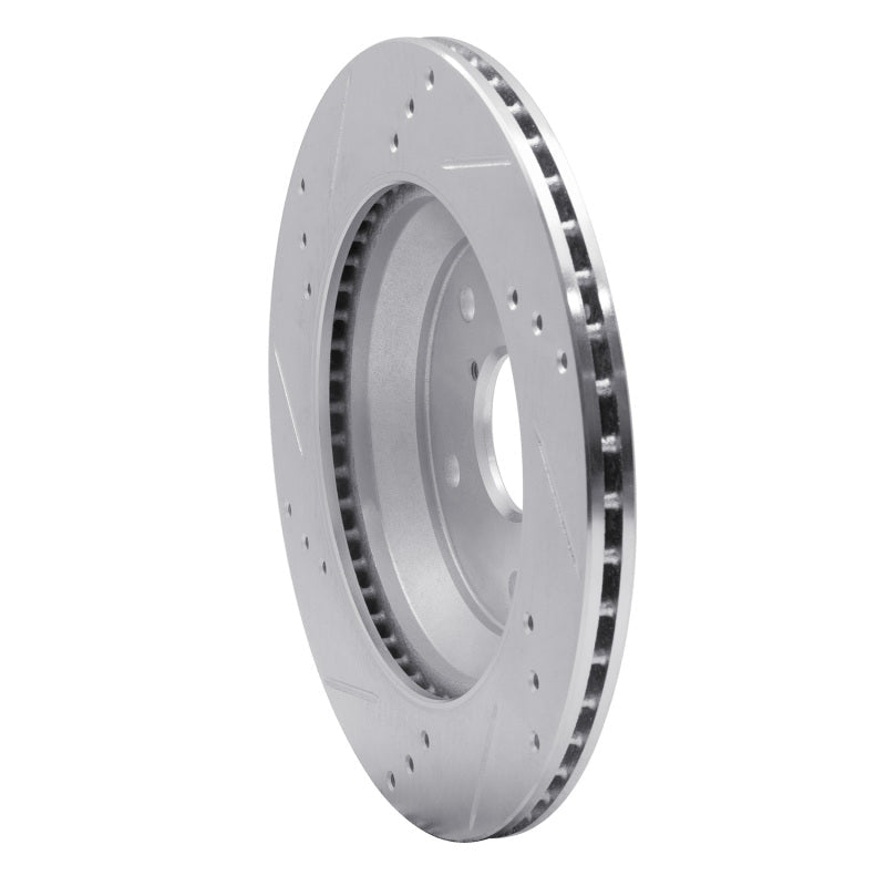 R1 Concepts Subaru Crosstrek Rear Right Drilled & Slotted Silver Brake Rotor (Part Number: RNCEDZ - 13046R) | rncEDZ - 13046R - JDMuscleSPK984489