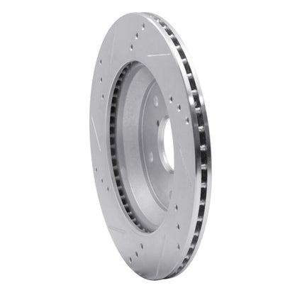 R1 Concepts Subaru Crosstrek Rear Right Drilled & Slotted Silver Brake Rotor (Part Number: RNCEDZ - 13046R) | rncEDZ - 13046R - JDMuscleSPK984489