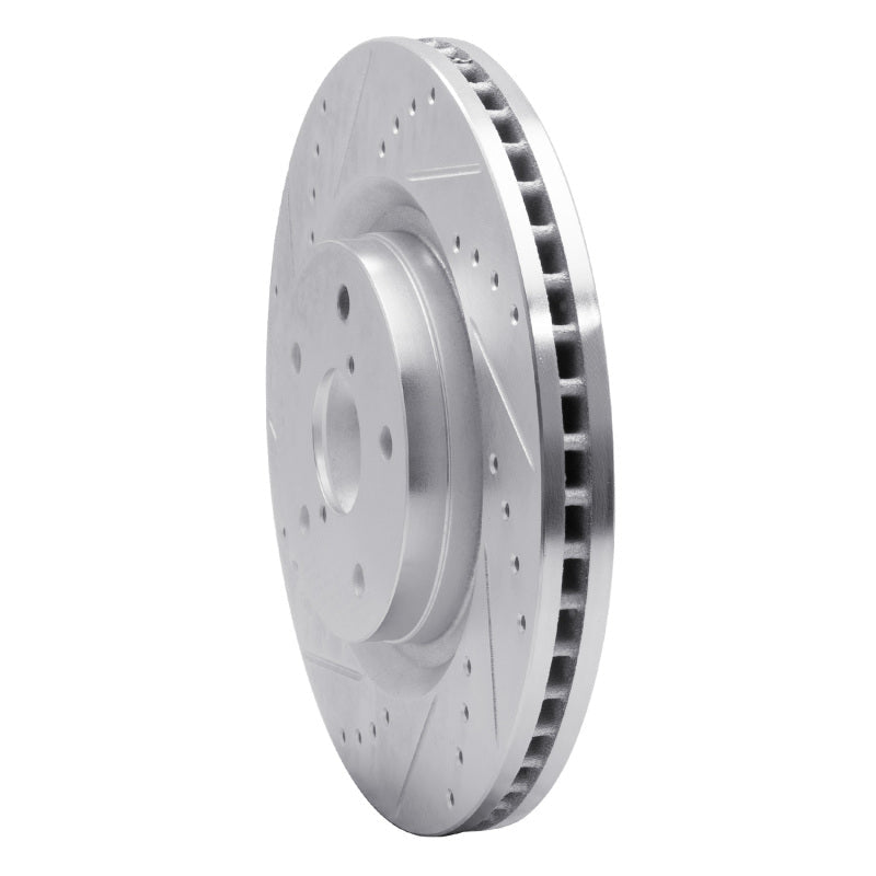 R1 Concepts Subaru Forester Front Left Drilled & Slotted Silver Brake Rotor (Part Number: RNCEDZ - 13045L) | rncEDZ - 13045L - JDMuscleSPK984486