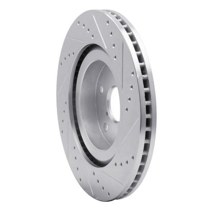 R1 Concepts Subaru Forester Front Left Drilled & Slotted Silver Brake Rotor (Part Number: RNCEDZ - 13045L) | rncEDZ - 13045L - JDMuscleSPK984486