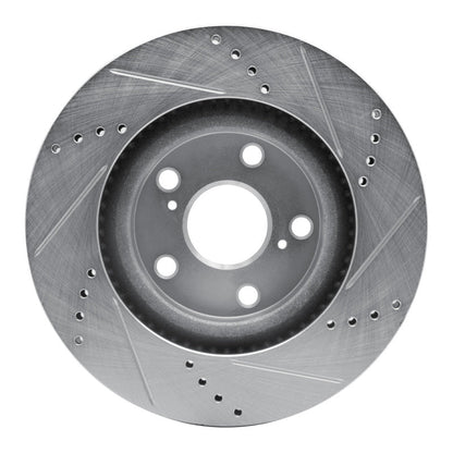 R1 Concepts Subaru Forester Front Left Drilled & Slotted Silver Brake Rotor (Part Number: rncEDZ - 13048L) | rncEDZ - 13048L - JDMuscleSPK984492