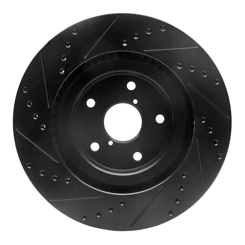 R1 Concepts Subaru Forester Front Right Drilled & Slotted Black Brake Rotor (Part Number: rncECB - 13045R) | rncECB - 13045R - JDMuscleSPK973675