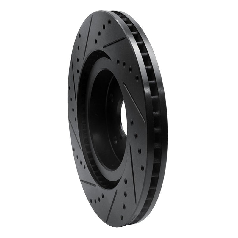 R1 Concepts Subaru Forester Front Right Drilled & Slotted Black Brake Rotor (Part Number: rncECB - 13045R) | rncECB - 13045R - JDMuscleSPK973675