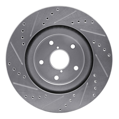 R1 Concepts Subaru Forester Front Right Drilled & Slotted Silver Brake Rotor (Part  rncEDZ - 13045R) | rncEDZ - 13045R - JDMuscleSPK984487