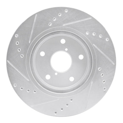 R1 Concepts Subaru Forester Front Right Drilled & Slotted Silver Brake Rotor (Part rncEDZ - 13048R) | rncEDZ - 13048R - JDMuscleSPK984493