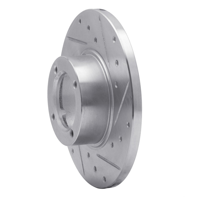 R1 Concepts Subaru GL Front Right Drilled & Slotted Brake Rotor - Silver Finish | rncEDZ - 13030R - JDMuscleSPK984465