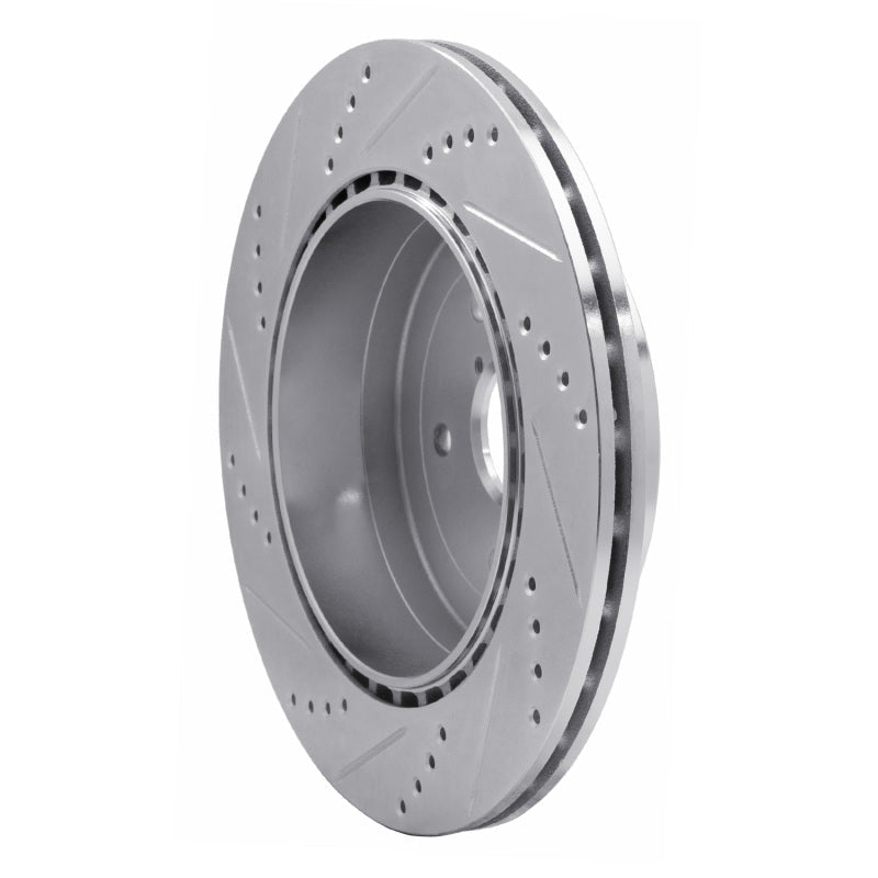 R1 Concepts Subaru Impreza 2005 - 2007 Rear Right Drilled & Slotted Silver Brake Rotor | rncEDZ - 13017R - JDMuscleSPK976835