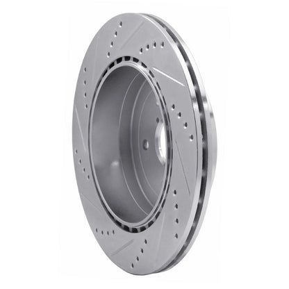 R1 Concepts Subaru Impreza 2005 - 2007 Rear Right Drilled & Slotted Silver Brake Rotor | rncEDZ - 13017R - JDMuscleSPK976835