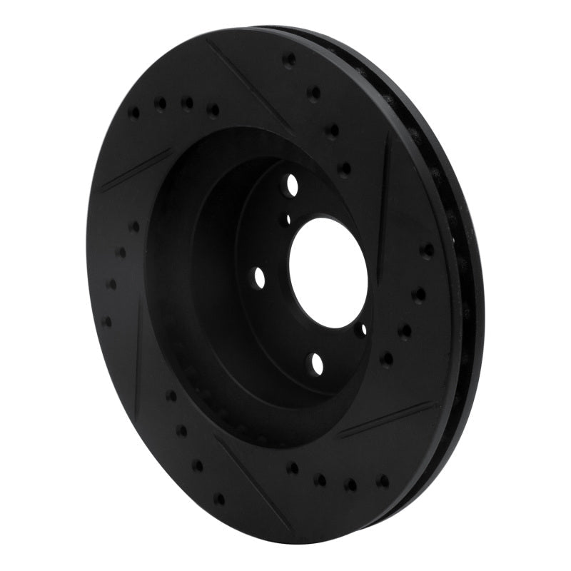 R1 Concepts Subaru Impreza Front Left Drilled & Slotted Brake Rotor (Part Number: RNC - ECB - 13007L) | rncECB - 13007L - JDMuscleSPK973602