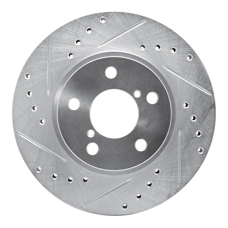 R1 Concepts Subaru Impreza Front Left Drilled & Slotted Silver Brake Rotor (Part Number: RNCEDZ - 13007L) | rncEDZ - 13007L - JDMuscleSPK976824