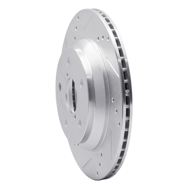 R1 Concepts Subaru Impreza Rear Left Drilled & Slotted Silver Brake Rotor (Part rncEDZ - 13046L) | rncEDZ - 13046L - JDMuscleSPK984488