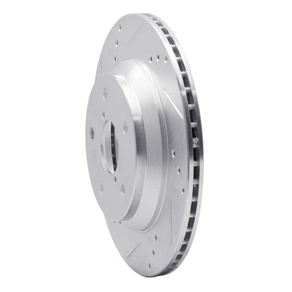 R1 Concepts Subaru Impreza Rear Left Drilled & Slotted Silver Brake Rotor (Part rncEDZ - 13046L) | rncEDZ - 13046L - JDMuscleSPK984488