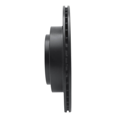 R1 Concepts Subaru Impreza Rear Right Drilled & Slotted Black Brake Rotor (Part Number: RNC - ECB - 13019R) | rncECB - 13019R - JDMuscleSPK973625
