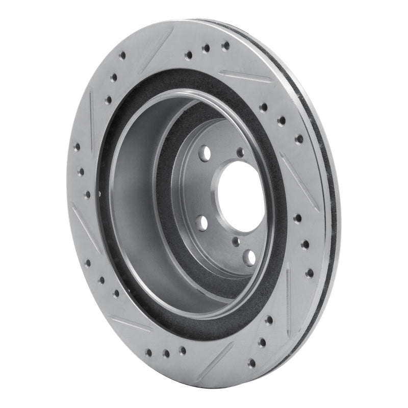 R1 Concepts Subaru Impreza Rear Right Drilled & Slotted Silver Brake Rotor (Part Number: RNCEDZ - 13019R) | rncEDZ - 13019R - JDMuscleSPK976839