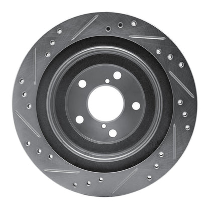 R1 Concepts Subaru Impreza Rear Right Drilled & Slotted Silver Brake Rotor (Part Number: RNCEDZ - 13019R) | rncEDZ - 13019R - JDMuscleSPK976839