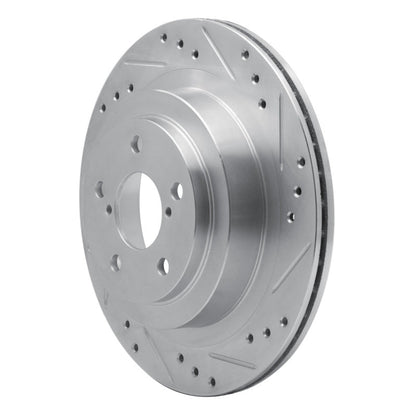 R1 Concepts Subaru Impreza Rear Right Drilled & Slotted Silver Brake Rotor (Part Number: RNCEDZ - 13019R) | rncEDZ - 13019R - JDMuscleSPK976839