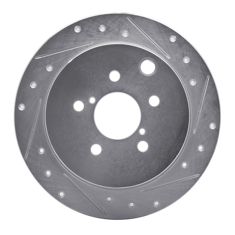 R1 Concepts Subaru Impreza Rear Right Drilled & Slotted Silver Brake Rotor Part RNCEDZ - 13025R | rncEDZ - 13025R - JDMuscleSPK984459