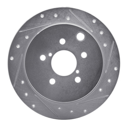 R1 Concepts Subaru Impreza Rear Right Drilled & Slotted Silver Brake Rotor Part RNCEDZ - 13025R | rncEDZ - 13025R - JDMuscleSPK984459