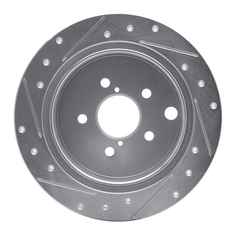 R1 Concepts Subaru Impreza Rear Right Drilled & Slotted Silver Brake Rotor Part RNCEDZ - 13025R | rncEDZ - 13025R - JDMuscleSPK984459