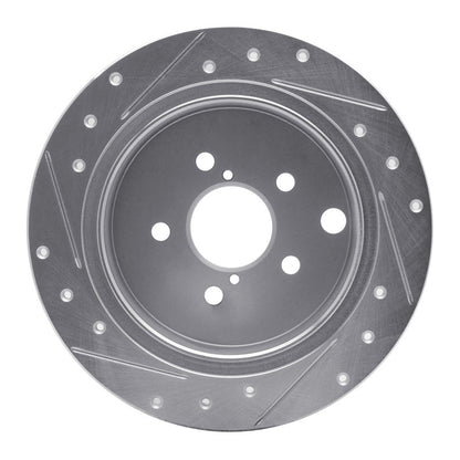 R1 Concepts Subaru Impreza Rear Right Drilled & Slotted Silver Brake Rotor Part RNCEDZ - 13025R | rncEDZ - 13025R - JDMuscleSPK984459