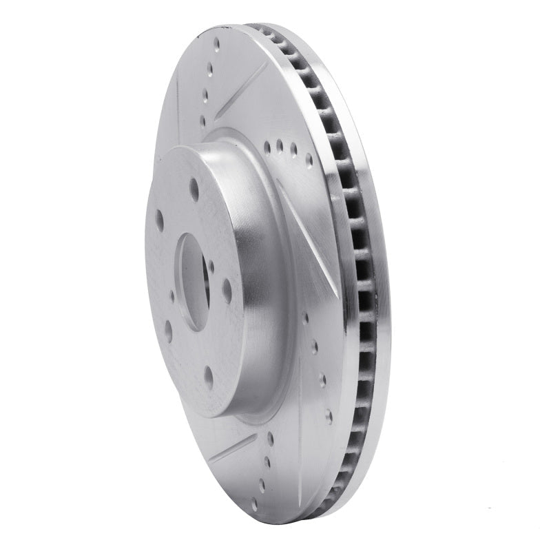 R1 Concepts Subaru Legacy Front Left Drilled & Slotted Silver Brake Rotor (2015 - 2019) | rncEDZ - 13026L - JDMuscleSPK984460