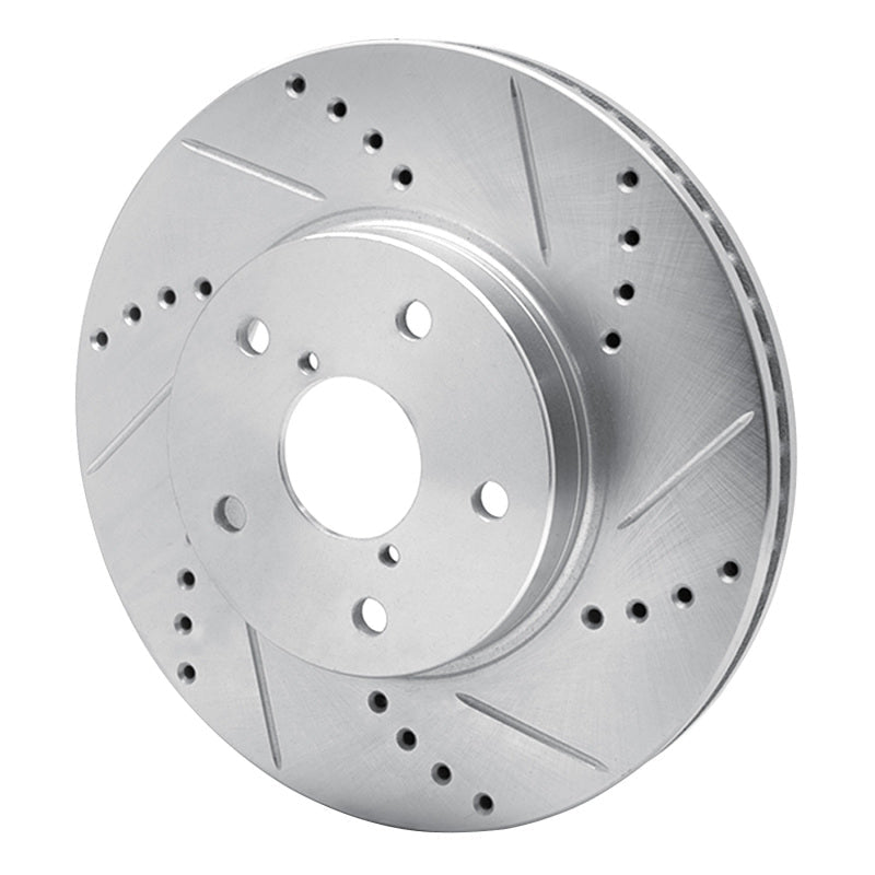 R1 Concepts Subaru Legacy Front Right Drilled & Slotted Silver Brake Rotor (2015 - 2019) | rncEDZ - 13026R - JDMuscleSPK984461