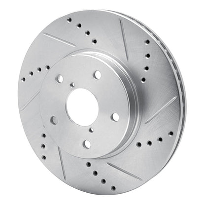R1 Concepts Subaru Legacy Front Right Drilled & Slotted Silver Brake Rotor (2015 - 2019) | rncEDZ - 13026R - JDMuscleSPK984461