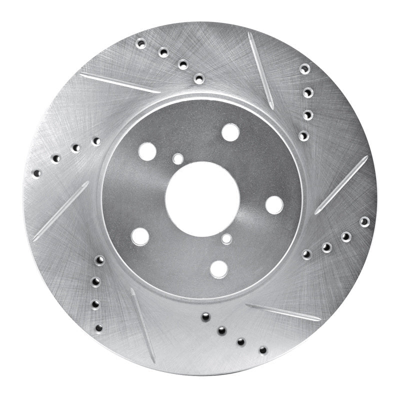 R1 Concepts Subaru Legacy Front Right Drilled & Slotted Silver Brake Rotor (2015 - 2019) | rncEDZ - 13026R - JDMuscleSPK984461