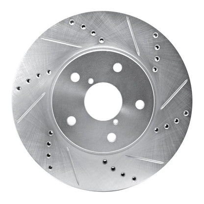 R1 Concepts Subaru Legacy Front Right Drilled & Slotted Silver Brake Rotor (2015 - 2019) | rncEDZ - 13026R - JDMuscleSPK984461