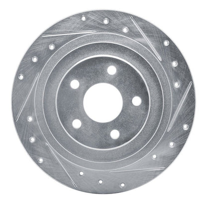 R1 Concepts Subaru Legacy Rear Right Drilled & Slotted Silver Brake Rotor (Part Number: RNCEDZ - 13032R) | rncEDZ - 13032R - JDMuscleSPK976847