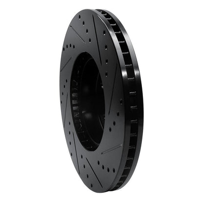 R1 Concepts Subaru Outback Front Left Drilled & Slotted Black Brake Rotor (Part rncECB - 13018L) | rncECB - 13018L - JDMuscleSPK973622