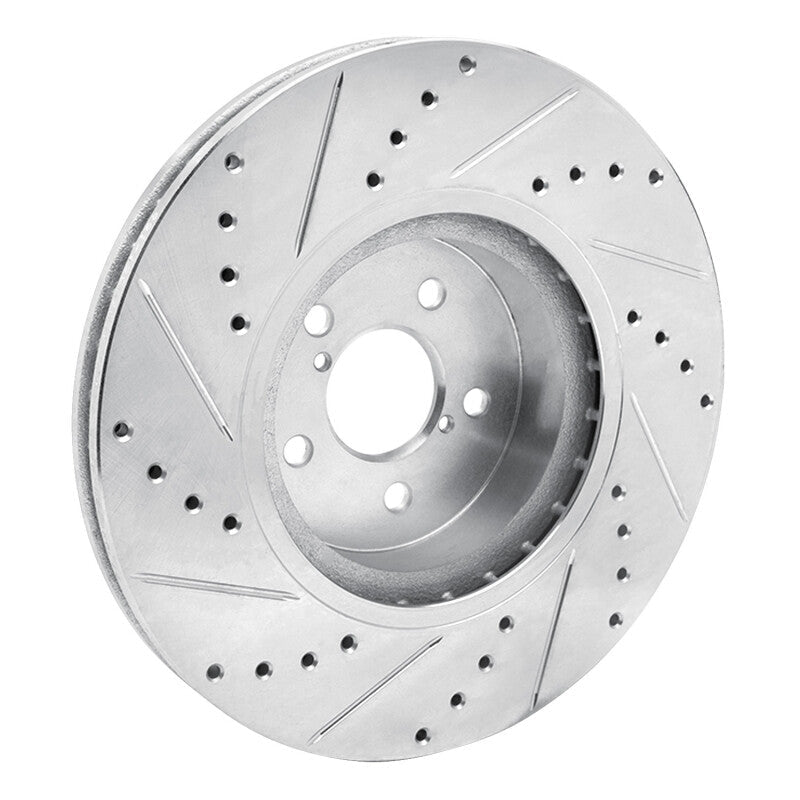 R1 Concepts Subaru Outback Front Right Drilled & Slotted Silver Brake Rotor (Part Number: RNCEDZ - 13018R) | rncEDZ - 13018R - JDMuscleSPK976837